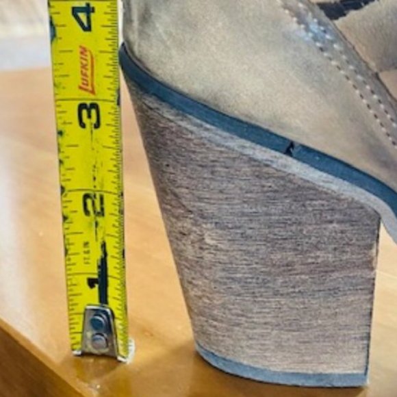 Free People Boot Bootie Terracotta Brown Hybrid Strappy Leather Distressed - Picture 9 of 10